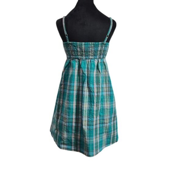 Xhilaration Strapless Bowfront Summer Dress Plaid Junior's Medium - Picture 6 of 7